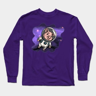 Pig Astronaut Long Sleeve T-Shirt